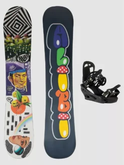 Alibi Snowboards Brain Rain 148 + Burton Freestyle S 2023 Snowboard-Set