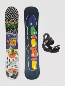 Alibi Snowboards Brain Rain 151 + Burton Citizen M 2023 Snowboard-Set