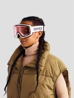 Sinner Sin Valley S Matte White (+Bonus Lens) Goggle -Sports - Matériel De Ski SinValleySMatteWhiteBonusLensGoggle 2