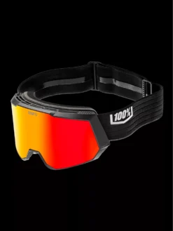 100Percent Snowcraft Xl Hiper Black/Red Goggle -Sports - Matériel De Ski SnowcraftXlHiperBlackRedGoggle 4