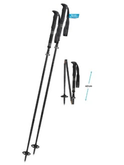 Komperdell Teleskopstöcke 21Crbn FXP4 Expedition Vari 120-140mm Te